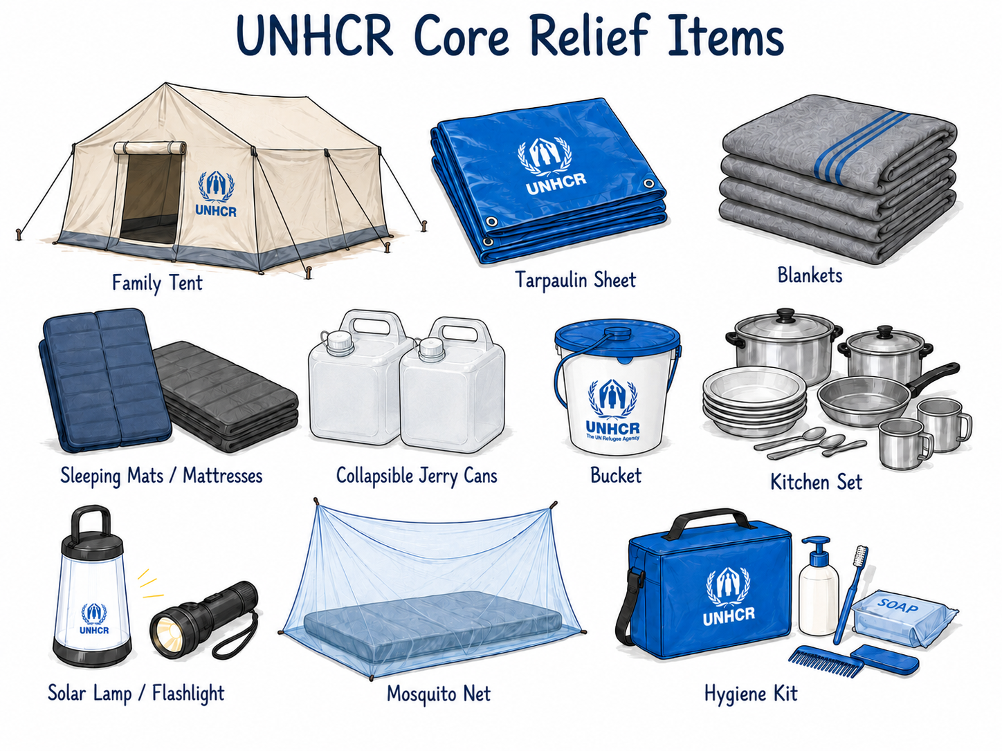 UNHCR core relief item suppliers